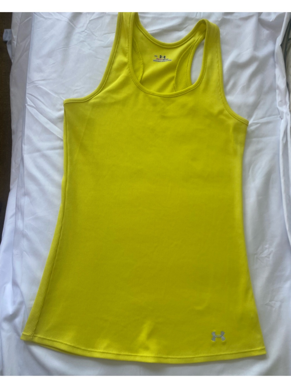 Under Armour Neon Yellow Racerback Performance Tank